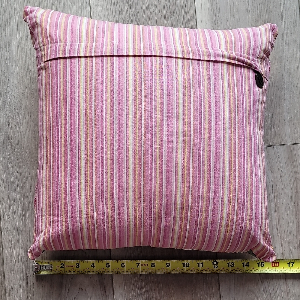 Floral Embroidered Cushion - Picture 2 of 3